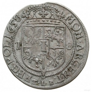 ort 1658 TLB, Kraków; obwódki po obu stronach; Kop. 176...