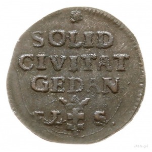 szeląg 1766, Gdańsk; mały monogram; Plage 488, CNG 431;...