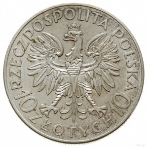 10 złotych 1933, Warszawa; Jan III Sobieski - 250. rocz...