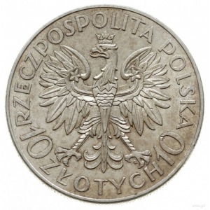 10 złotych 1933, Warszawa; Romuald Traugutt - 70. roczn...