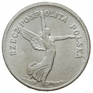 5 złotych 1928 “ze znakiem mennicy”, Warszawa; Nike; Pa...