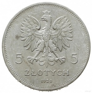 5 złotych 1928 ‘bez znaku mennicy’’, Bruksela; Nike; Pa...
