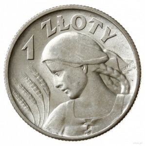 1 złoty 1925, Londyn; “ popiersie kobiety z kłosami “; ...