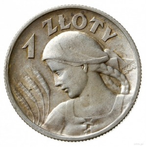 1 złoty 1925, Londyn; “ popiersie kobiety z kłosami “; ...