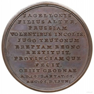 medal autorstwa J. F. Holzhaeusser’a ze świty królewski...