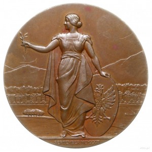 medal z 1926 roku autorstwa Józefa Aumillera wybity z o...