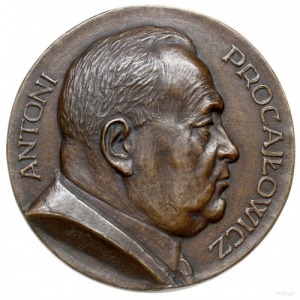 jednostronny medalion niedatowany (z 1937 roku) autorst...
