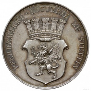 Szczecin; medal z 2. połowy XIX wieku autorstwa E. Weig...