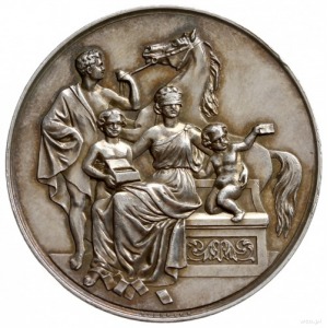 Szczecin; medal z 2. połowy XIX wieku autorstwa E. Weig...