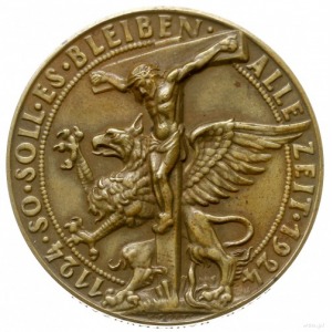 medal z 1924 roku autorstwa Karla Goetz’a wykonany na 8...