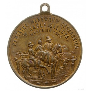 medal z 1900 roku wybity z okazji manewrów cesarskich w...