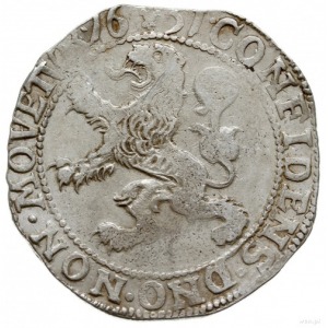 talar lewkowy (Leeuwendaalder) 1651; znak menniczy: lil...