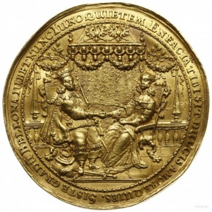 medal zaślubinowy z Ludwiką Marią, autorstwa Jan Höhna ...