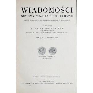 Wiadomości numizmatyczno-archeologiczne, Rocznik 1936, Kraków 1937.