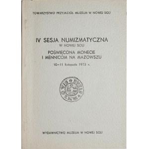 Sesja numizmatyczna w Nowej Soli, I, II, III, IV, V, VII, razem 6 sprawozdań