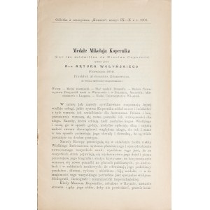 Wołyński A., Medale Mikołaja Kopernika, Kosmos 1904.
