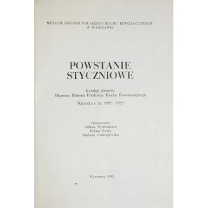 Wiórkiewicz, Ozyra, Andrzejewska, Powstanie Styczniowe, Katalog zbiorów Muzeum Historii Ruchu Rewolucyjnego, nabytki z lat 1957-1975. Warszawa 1982.