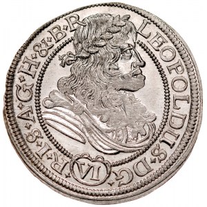 Śląsk, Leopold I 1657-1705, VI krajcarów 1679, Wrocław.