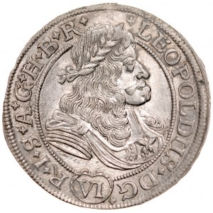 Śląsk, Leopold I 1657-1705, VI krajcarów 1676, Wrocław.