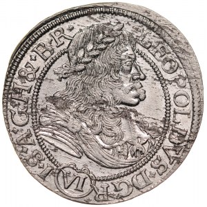 Śląsk, Leopold I 1657-1705, VI krajcarów 1678, Wrocław.