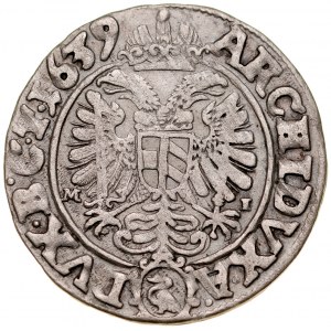 Śląsk, Ferdynand III 1637-1657, 3 krajcary 1639 MI, Wrocław.