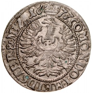 Śląsk, Księstwo Wirtembersko-Oleśnickie, Sylwiusz Fryderyk 1668-1697, 3 krajcary 1677, Oleśnica.