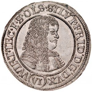 Śląsk, Księstwo Wirtembersko-Oleśnickie, Sylwiusz Fryderyk 1668-1697, VI krajcarów 1674, Oleśnica.