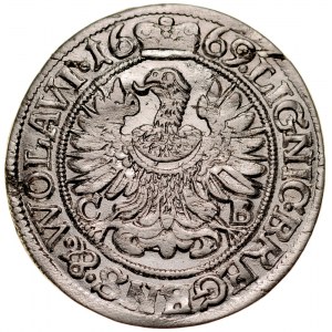 Śląsk, Księstwo Legnicko-Brzesko-Wołowskie, Chrystian 1639-1672, 3 krajcary 1669, Brzeg.