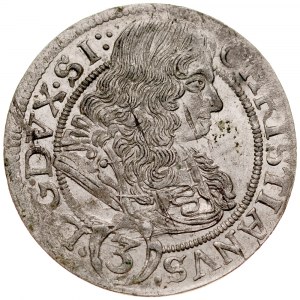 Śląsk, Księstwo Legnicko-Brzesko-Wołowskie, Chrystian 1639-1672, 3 krajcary 1670, Brzeg.