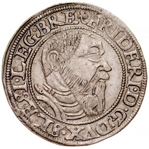 Śląsk, Księstwo Legnicko-Brzesko-Wołowskie, Fryderyk II 1505-1547, Grosz 1545, Legnica.