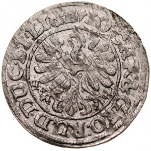 Śląsk, Księstwo Legnicko-Brzesko-Wołowskie, Jan Chrystian i Jerzy Rudolf 1603-1621, 3 krajcary 1621, Złoty Stok.
