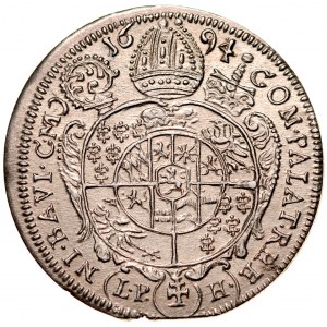 Śląsk, Księstwo Nyskie Biskupów Wrocławskich, Franciszek Ludwik von Pfalz-Neuburg 1683-1732, XV krajcarów 1694, Nysa.