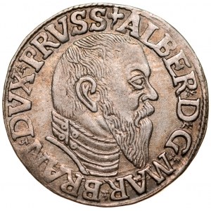 Prusy Książęce, Albrecht Hohenzollern 1525-1568, Trojak 1544, Królewiec.