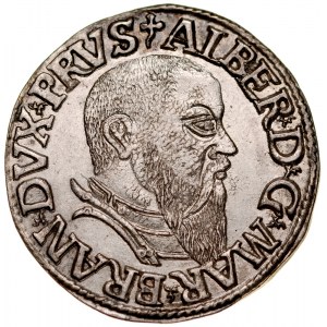 Prusy Książęce, Albrecht Hohenzollern 1525-1568, Trojak 1544, Królewiec.