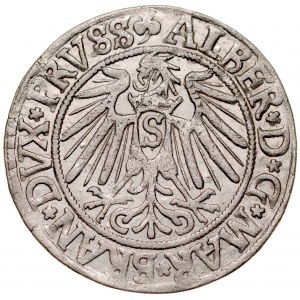 Prusy Książęce, Albrecht Hohenzollern 1525-1568, Grosz 1541, Królewiec.