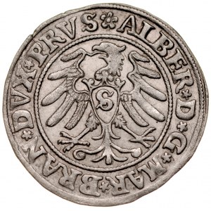 Prusy Książęce, Albrecht Hohenzollern 1525-1568, Grosz 1531, Królewiec.