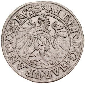 Prusy Książęce, Albrecht Hohenzollern 1525-1568, Grosz 1535, Królewiec.
