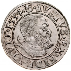 Prusy Książęce, Albrecht Hohenzollern 1525-1568, Grosz 1534, Królewiec.