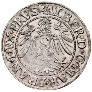 Prusy Książęce, Albrecht Hohenzollern 1525-1568, Grosz 1534, Królewiec.