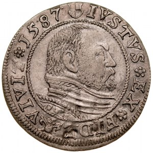 Prusy Książęce, Jerzy Fryderyk 1578-1603, Grosz 1587, Królewiec.