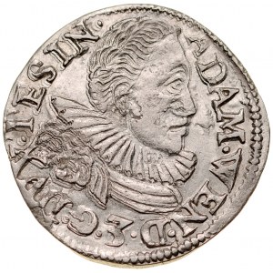 Śląsk, Księstwo Cieszyńskie, Adam Wacław 1579-1617, 3 krajcary 1597, Cieszyn.