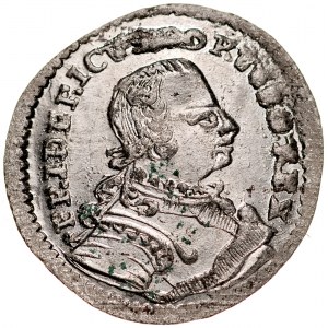 Prusy Książęce, Fryderyk II 1740-1786, 2 greszle 1751 B, Wrocław.