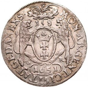 Jan II Kazimierz 1649-1668, Ort 1651 G-R, Gdańsk. RR.