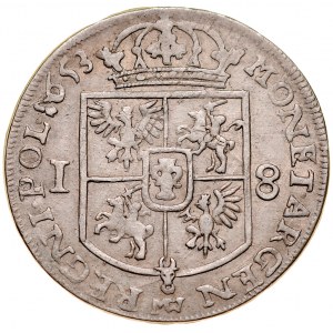 Jan II Kazimierz 1649-1668, Ort 1653 MW, Wschowa.