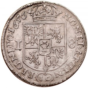 Jan II Kazimierz 1649-1668, Ort 1656 IC, Kraków.