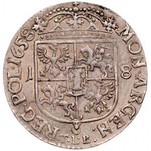 Jan II Kazimierz 1649-1668, Ort 1658 TLB, Kraków.