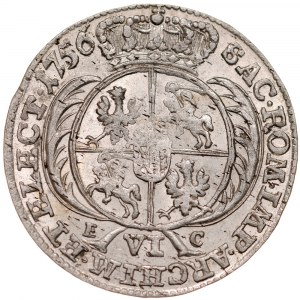 August III 1733-1763, Szóstak 1756, Lipsk.