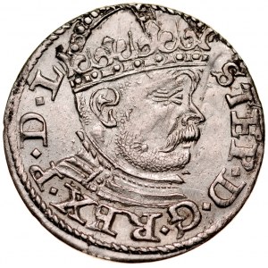 Stefan Batory 1576-1586, Trojak 1586, Ryga.