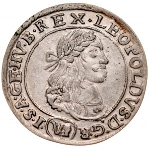 Węgry, Leopold I 1657-1705, VI krajcarów 1669, Kremnica.