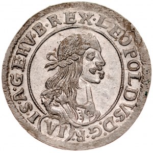 Węgry, Leopold I 1657-1705, VI krajcarów 1670, Kremnica.